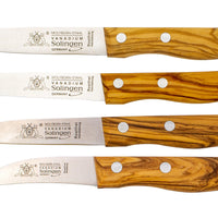 Messerset 4-tlg. mit Olivenholz - Made in Solingen