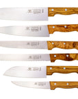 Messerset 6-tlg. mit Olivenholz - Made in Solingen