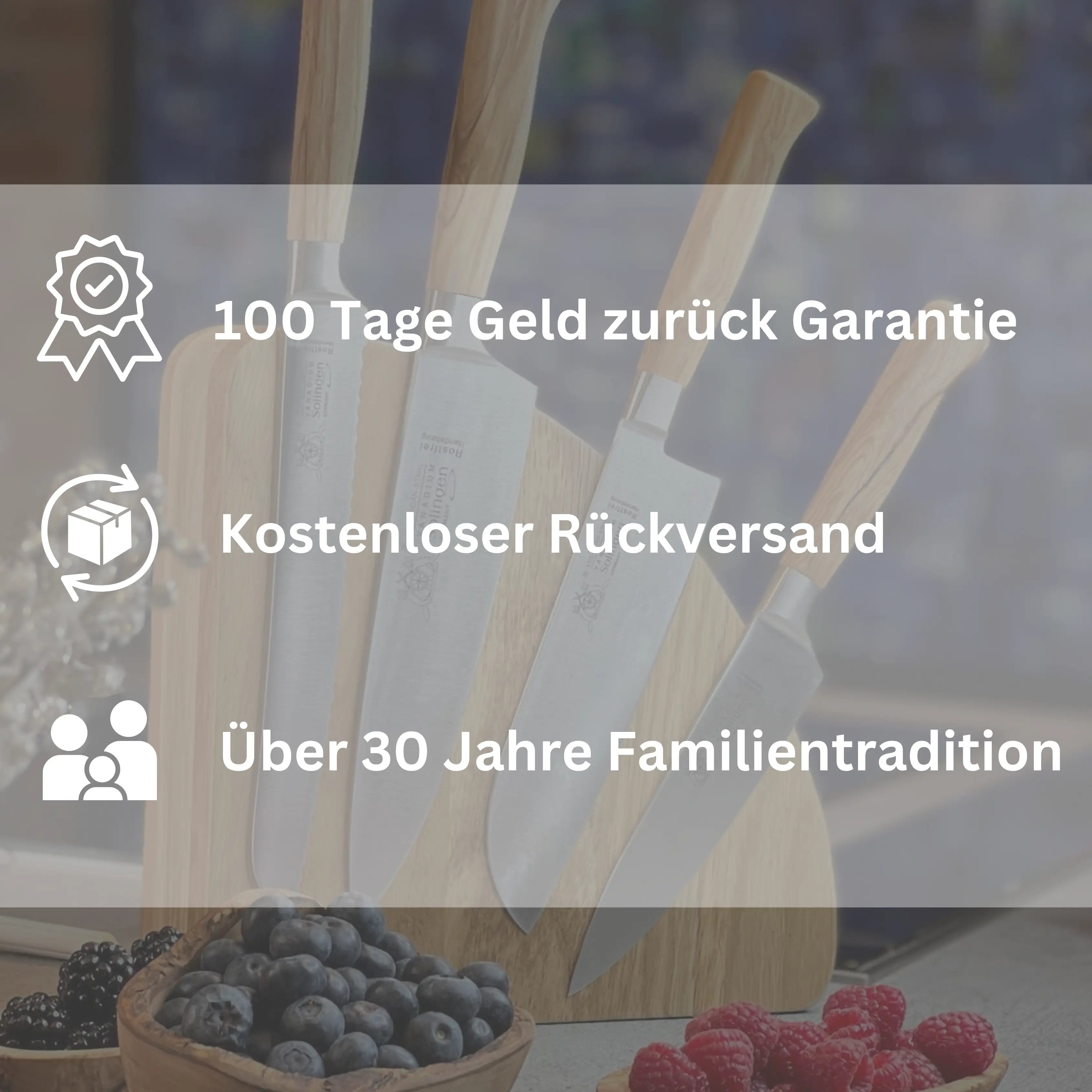 Geschmiedetes Solinger Santoku 16cm mit Olivenholz - Rostfrei