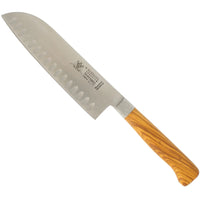 geschmiedetes Solinger Santokumesser 18cm mit Olivenholz - rostfrei