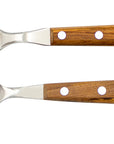 Gabel & Löffel mit Olivenholz - Rostfrei