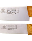 Messerset 2-tlg. mit Olivenholz - Made in Solingen