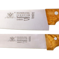 Messerset 2-tlg. mit Olivenholz - Made in Solingen