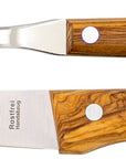 Gabel & Messer mit Olivenholz - Rostfrei