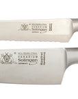 Starter Set - geschmiedetes Kochmesser & Brotmesser mit Olivenholz - Rostfrei