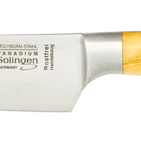 geschmiedetes Solinger Kochmesser 16cm mit Olivenholz - Rostfrei