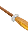 IOXIO Keramik Wetzstab OLIVE WOOD oval F360 J800 für den Grob- & Normalschliff