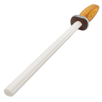 IOXIO Keramik Wetzstab OLIVE WOOD oval F1000 J3000 für den Feinschliff