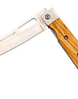 Brotmesser Taschenmesser mit Olivenholz - Rostfrei