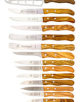 Messerset 14-tlg. mit Olivenholz - Made in Solingen