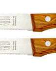 Solinger Steakmesser mit Olivenholz + Rostfrei
