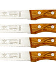 Solinger Steakmesser mit Olivenholz + Rostfrei