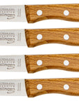 Solinger Zwiebelmesser klein mit Buchenholz - Rostfrei