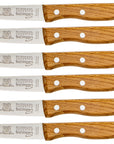 Solinger Zwiebelmesser klein mit Buchenholz - Rostfrei