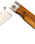Santokumesser Taschenmesser mit Olivenholz - Rostfrei