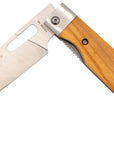 Nakiri Taschenmesser mit Olivenholz - Rostfrei
