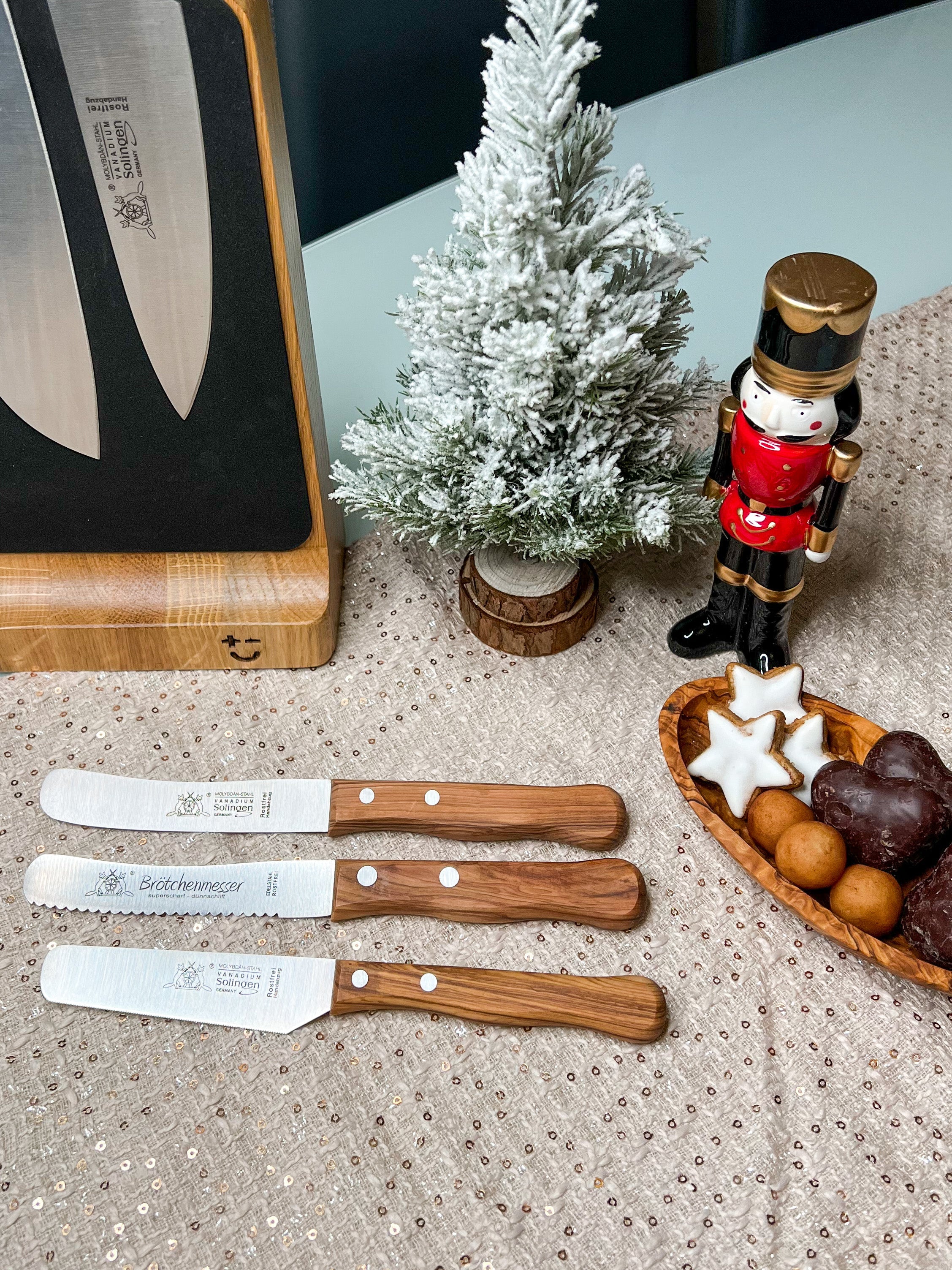 Olivenholzmesser Weihnachten