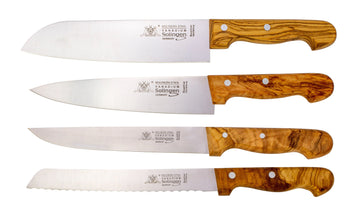 Messerset 4-tlg. mit Olivenholz - Made in Solingen