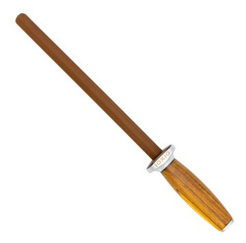 IOXIO Keramik Wetzstab OLIVE WOOD oval F360 J800 für den Grob- & Normalschliff