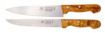 Messerset 2-tlg. mit Olivenholz - Made in Solingen
