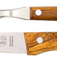 Gabel & Messer mit Olivenholz - Rostfrei