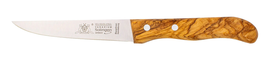 Gabel & Messer mit Olivenholz - Rostfrei