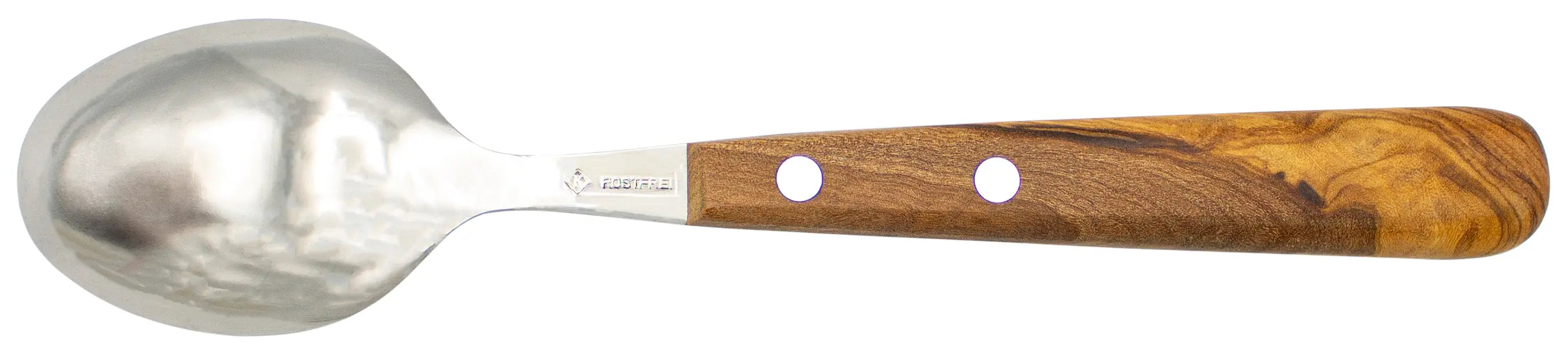 Gabel, Löffel &amp; Messer mit Olivenholz - Rostfrei