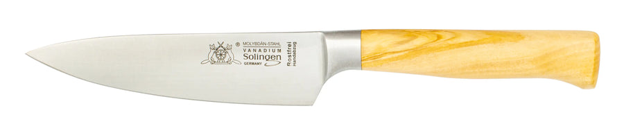 geschmiedetes Solinger Kochmesser 16cm mit Olivenholz - Rostfrei