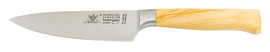 geschmiedetes Solinger Kochmesser 16cm mit Olivenholz - Rostfrei