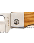 Brotmesser Taschenmesser mit Olivenholz - Rostfrei