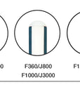 IOXIO Keramik Wetzstab OLIVE WOOD oval F360 J800 für den Grob- & Normalschliff