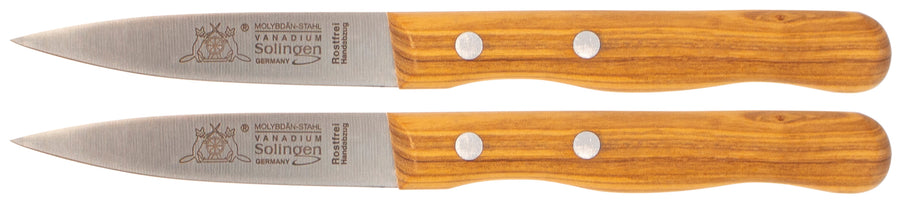 Solinger Spickmesser klein mit Olivenholz - Rostfrei