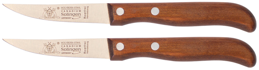 Solinger Zwiebelmesser klein mit Kirschholz - Rostfrei