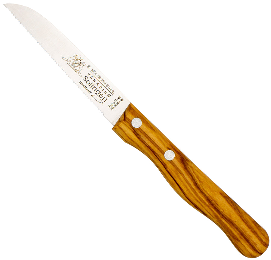 Solinger Tomatenmesser mit Olivenholz - Rostfrei