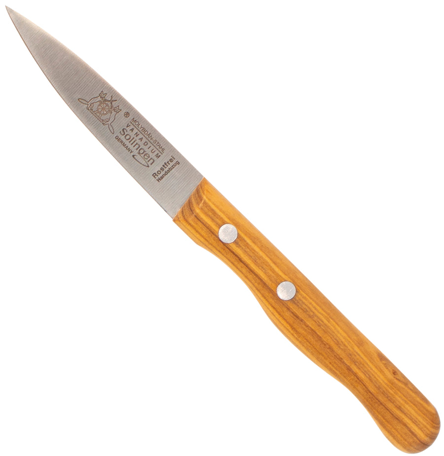 Solinger Spickmesser klein mit Olivenholz - Rostfrei