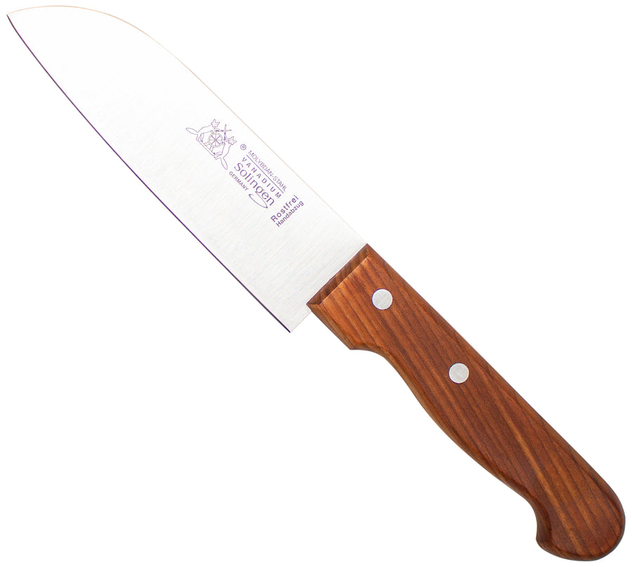 Solinger Santokumesser 15cm mit Kirschholz - Rostfrei