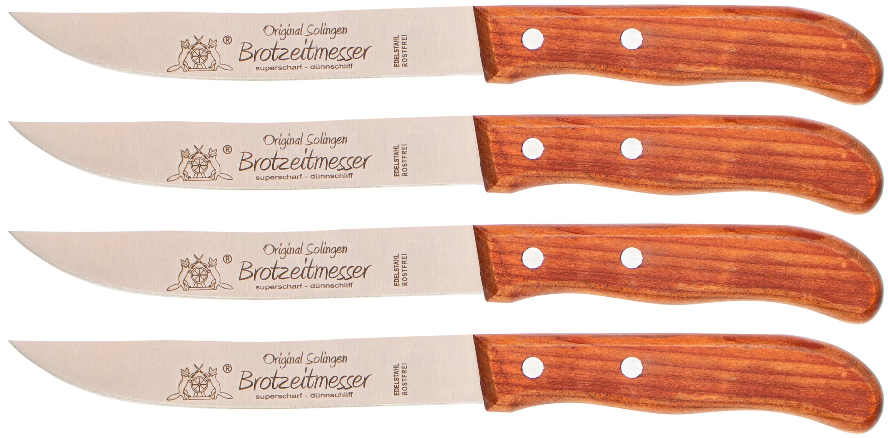Solinger Brötchenmesser Brotzeit mit Kirschholz - Rostfrei