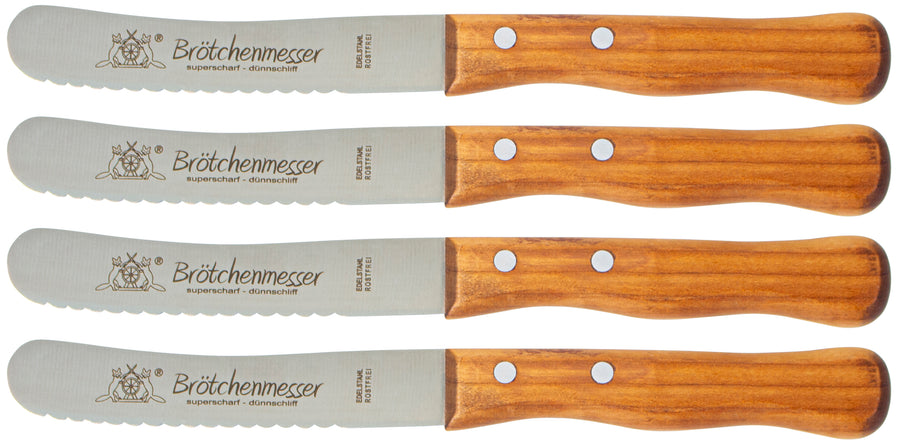 Solinger Buckelsmesser Welle mit Kirschholz - Rostfrei