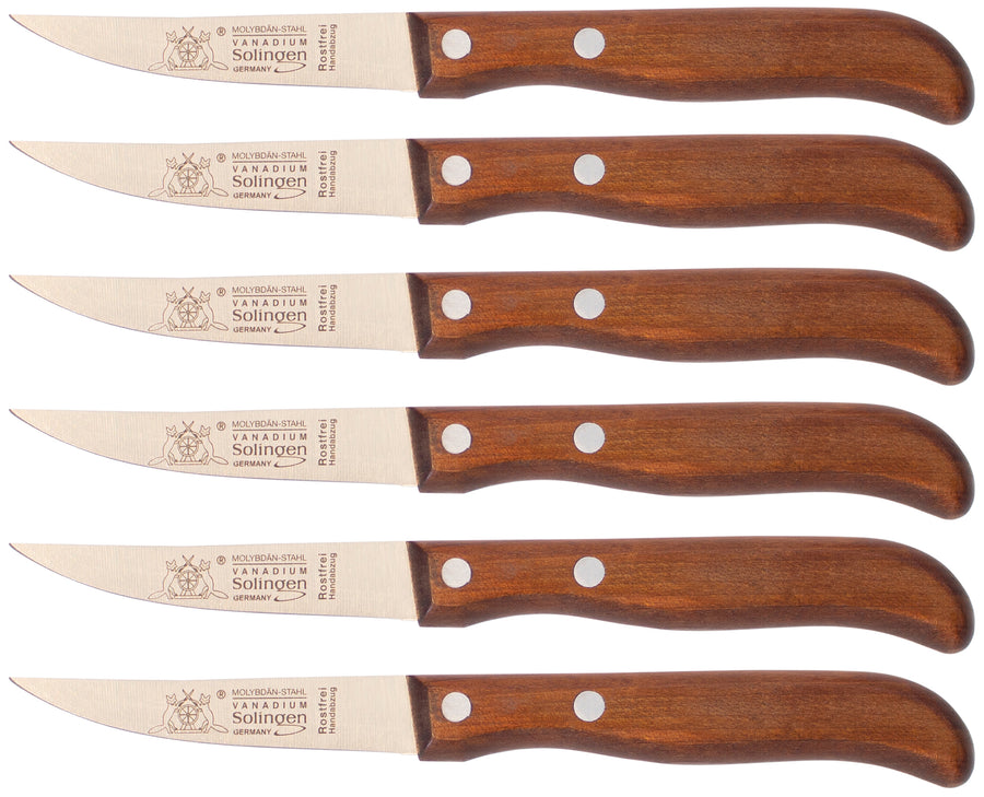 Solinger Zwiebelmesser klein mit Kirschholz - Rostfrei