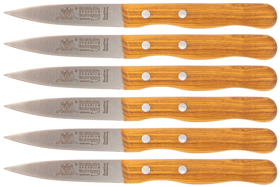 Solinger Spickmesser klein mit Olivenholz - Rostfrei