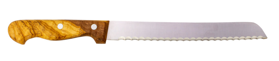 Solinger Brotmesser 20,5cm mit Olivenholz - Rostfrei