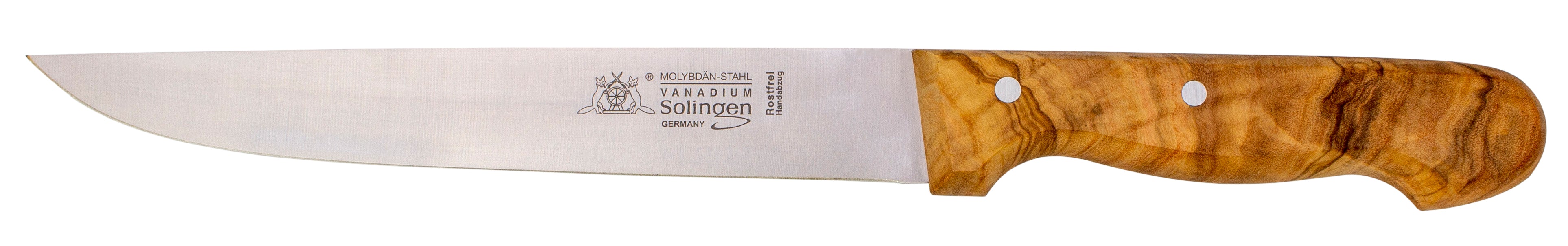 Fleischmesser mit Olivenholzgriff 20 cm - Made in Solingen │ Great Blades