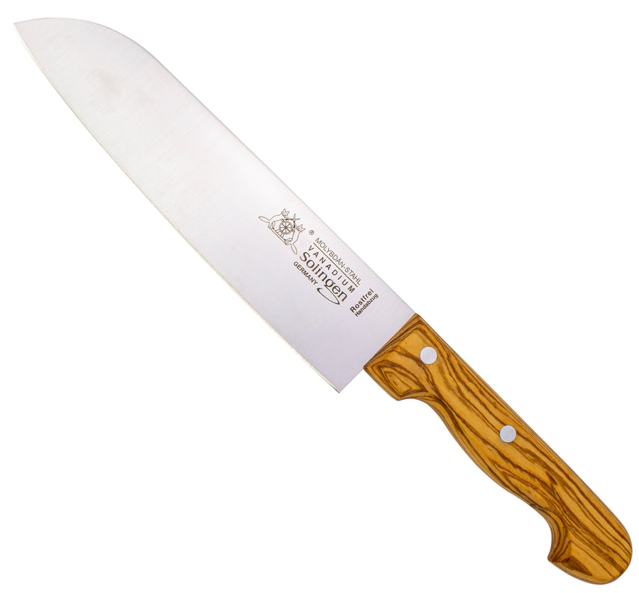 Solinger Santokumesser 20,5cm mit Olivenholz - Rostfrei