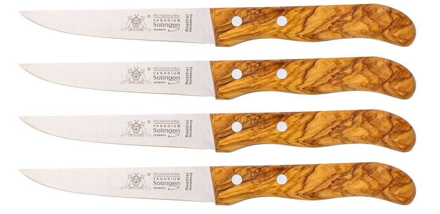 Solinger Brötchenmesser mit Olivenholz - Rostfrei