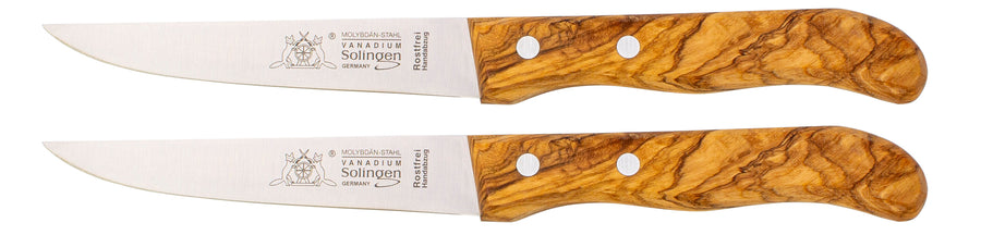 Solinger Brötchenmesser mit Olivenholz - Rostfrei