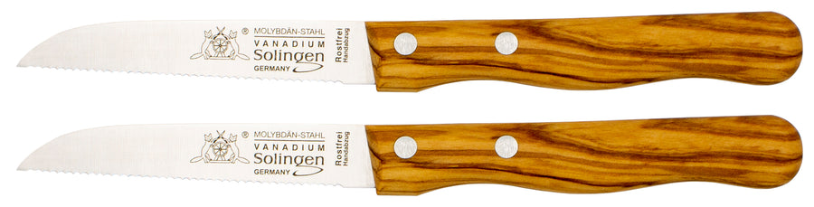 Solinger Tomatenmesser mit Olivenholz - Rostfrei