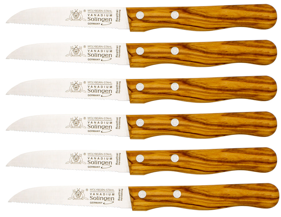 Solinger Tomatenmesser mit Olivenholz - Rostfrei