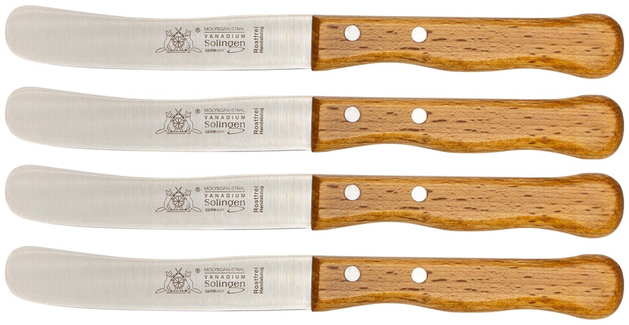 Solinger Buckelsmesser mit Buchenholz - Rostfrei