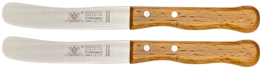 Solinger Buckelsmesser mit Buchenholz - Rostfrei