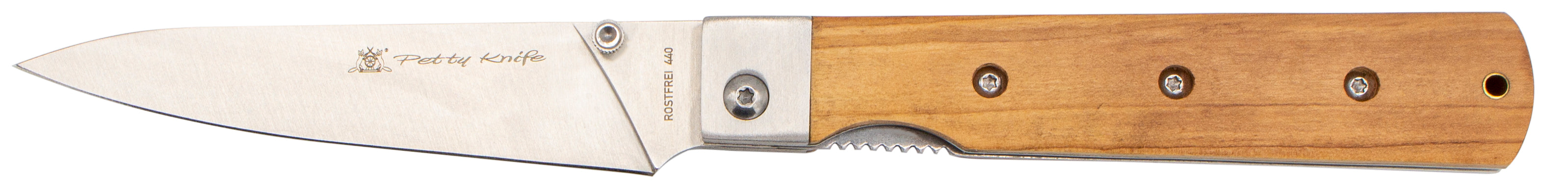 Petty Knife Taschenmesser mit Olivenholz - Rostfrei